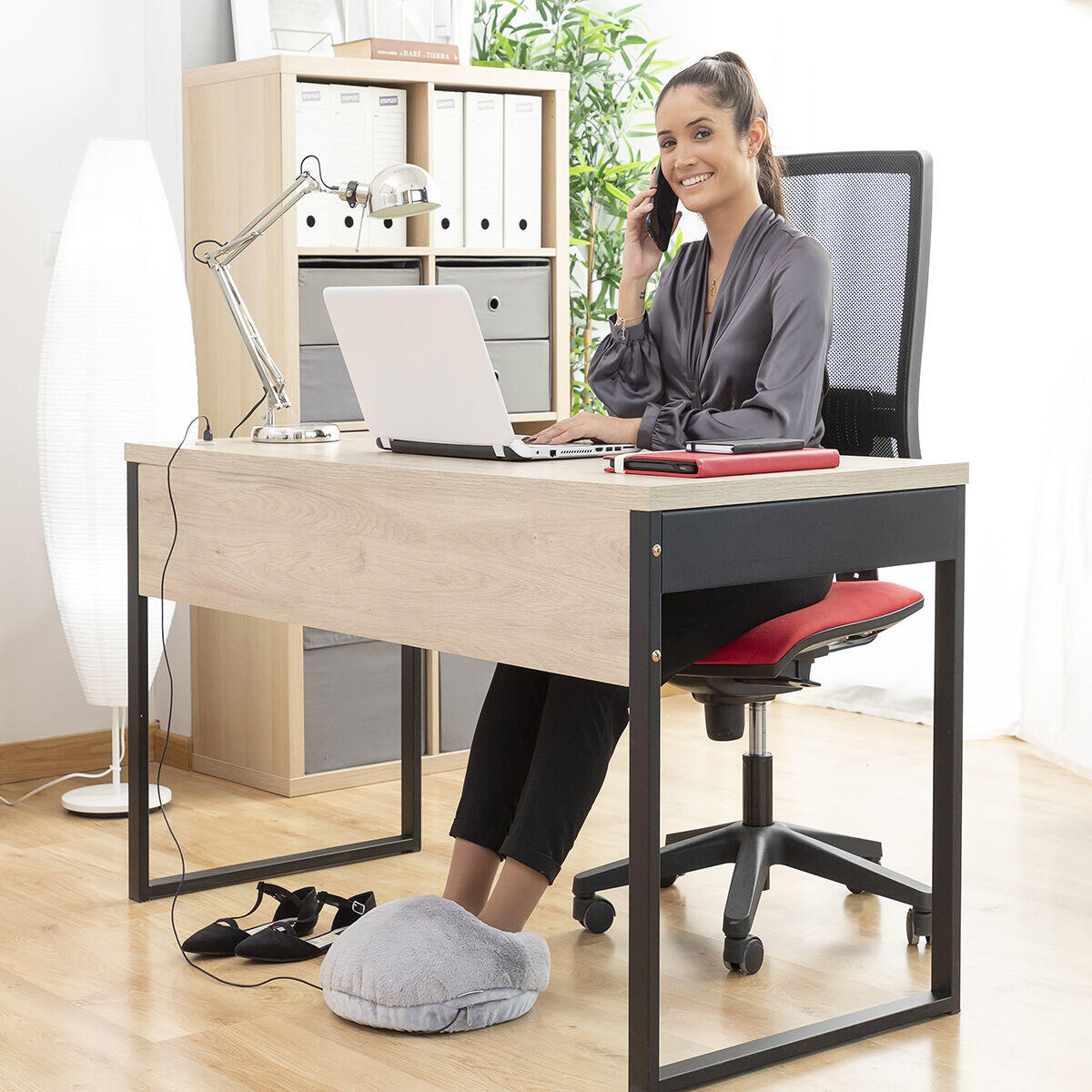 WarmFeet Pro - Calentador de Pies Eléctrico Premium Calefacción Instantánea | USB Portátil | Diseño 2 en 1